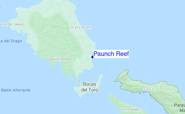 Paunch Reef location map