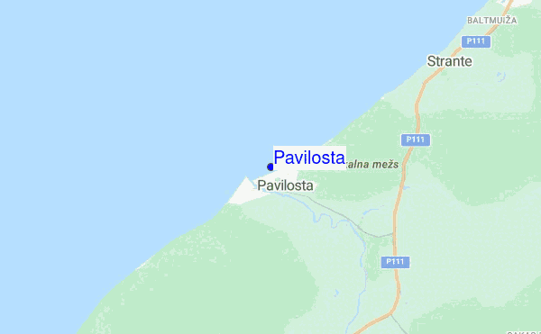 Pavilosta location map