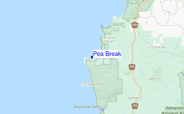 Pea Break location map