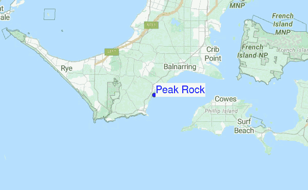 Peak Rock Location Map