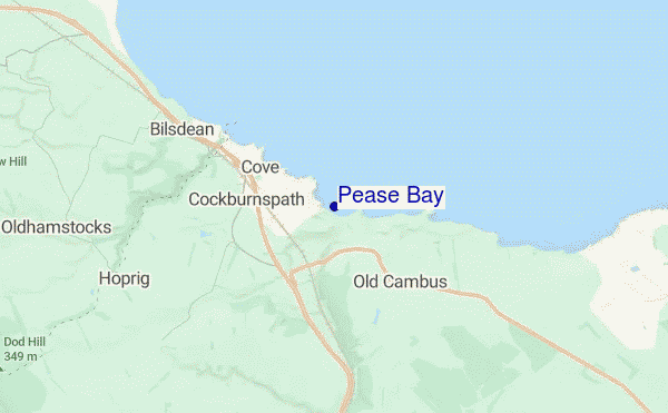 Pease Bay location map