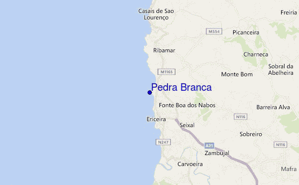 Pedra Branca location map