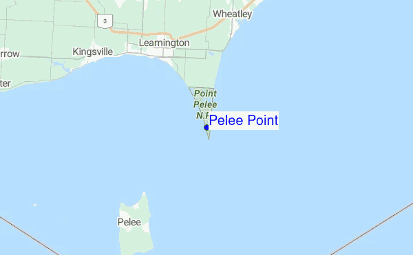 Pelee Point Location Map