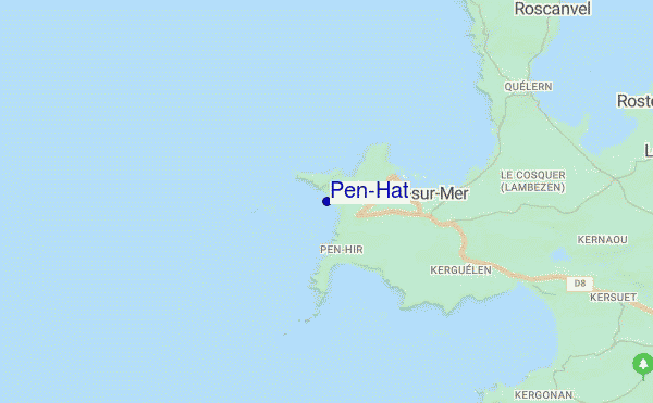 Pen-Hat location map