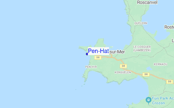 Pen-Hat location map