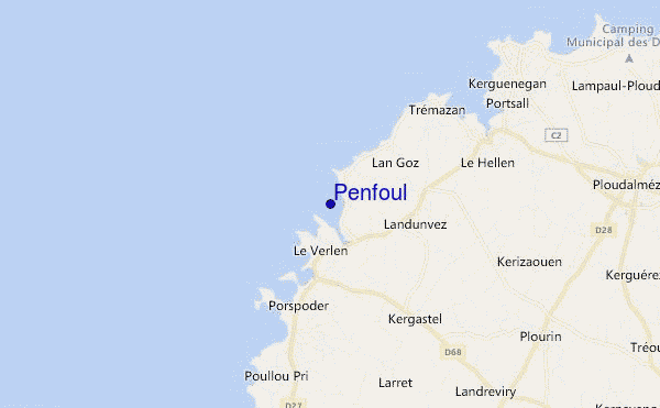 Penfoul location map