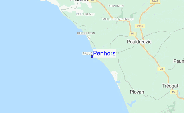 Penhors location map