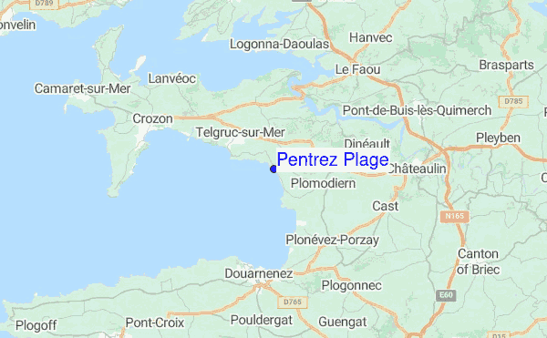 Pentrez Plage Location Map