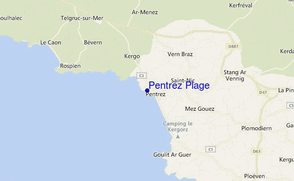 Pentrez Plage location map