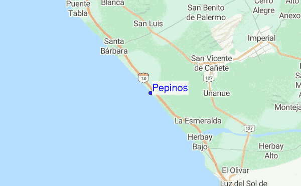 Pepinos location map