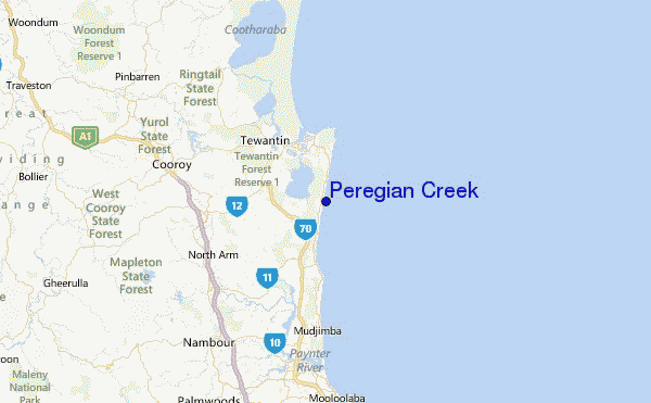 Peregian Creek Location Map
