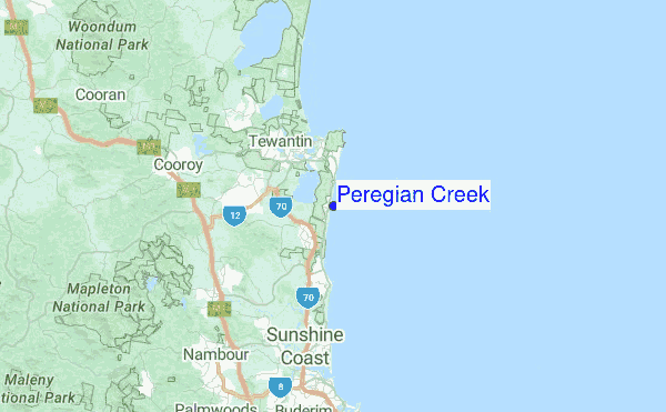 Peregian Creek Location Map