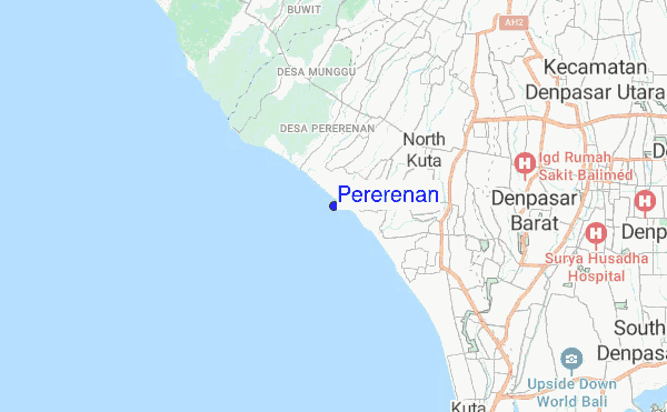 Pererenan location map