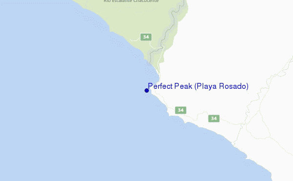 Perfect Peak (Playa Rosado) location map