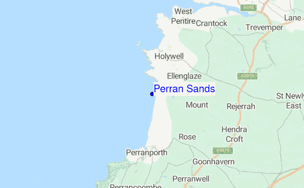 Perran Sands location map