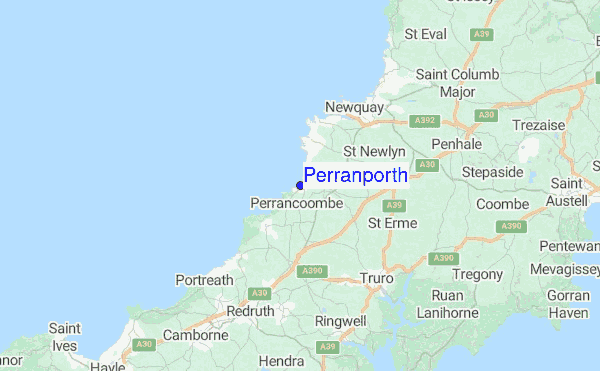 Map Of Perranporth Cornwall Perranporth Surf Forecast And Surf Reports (Cornwall (North), Uk)