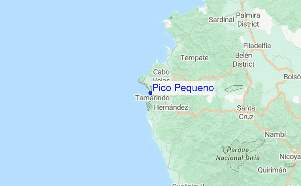 Pico Pequeno Location Map