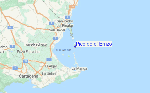 Pico de el Errizo Location Map
