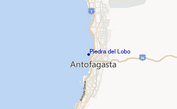 Piedra del Lobo location map
