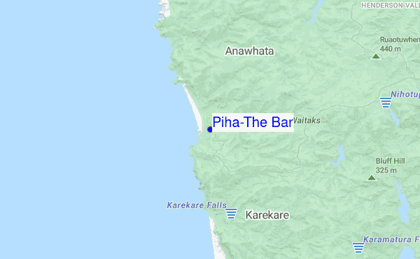 Piha-The Bar location map