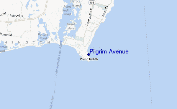 Pilgrim Avenue location map