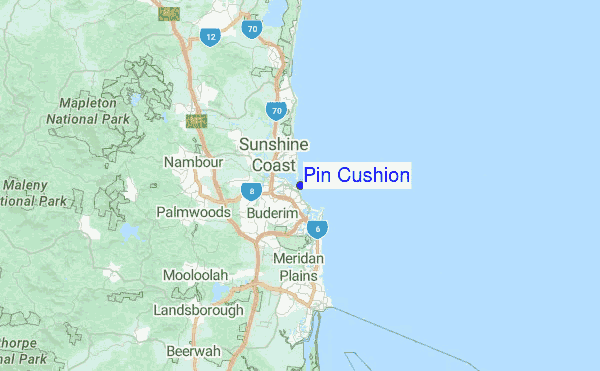 Pin Cushion Location Map