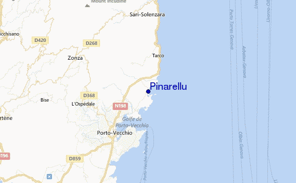 Pinarellu Location Map