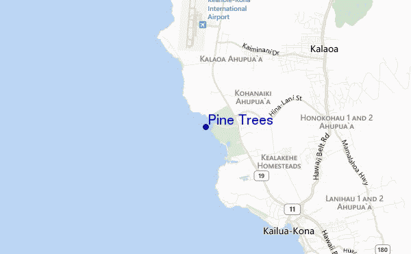 Pine Trees location map