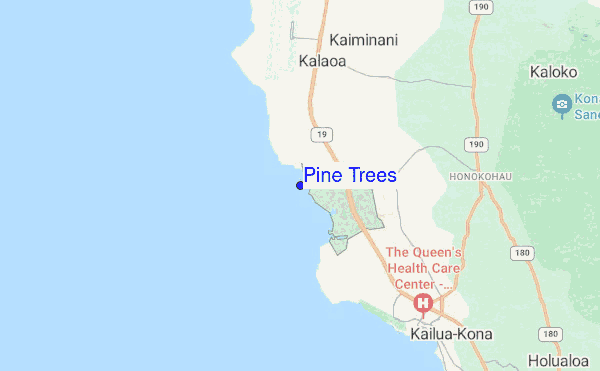 Pine Trees location map