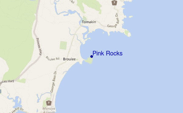 Pink Rocks location map