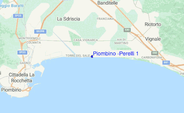 Piombino (Perelli 1) location map