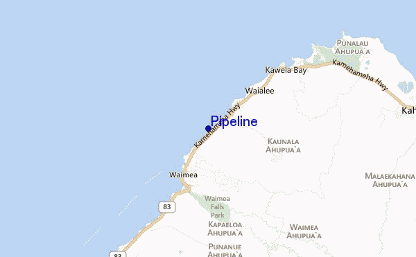 Pipeline location map