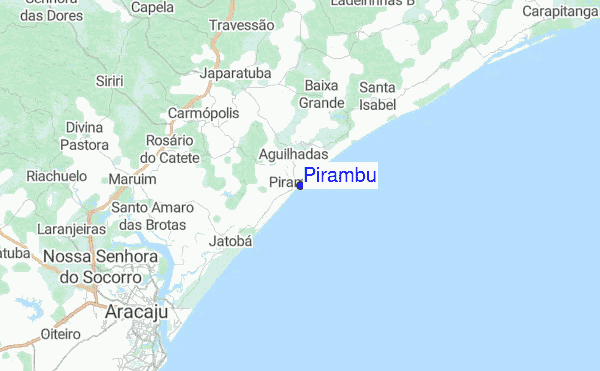 Pirambu Location Map