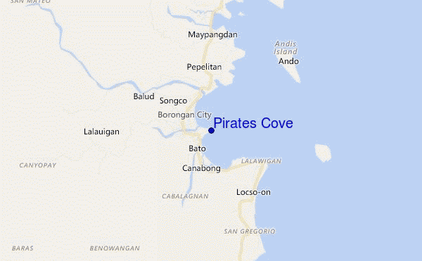 Pirates Cove location map