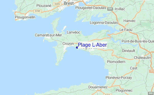 Plage L'Aber Location Map