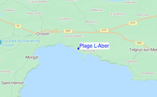 Plage L'Aber location map