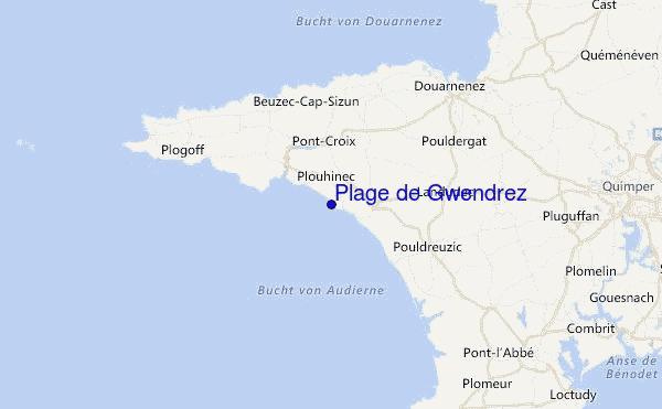 Plage de Gwendrez Location Map