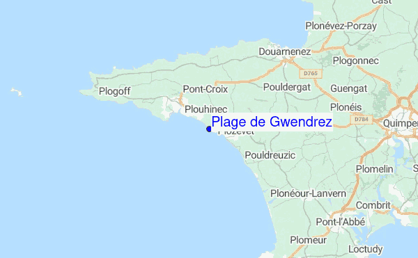 Plage de Gwendrez Location Map