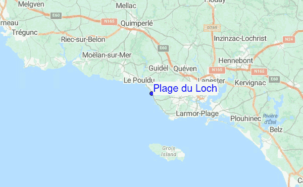 Plage du Loch Location Map