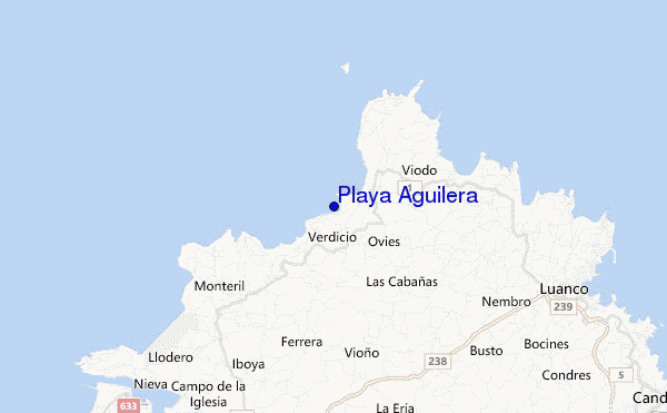 Playa Aguilera location map
