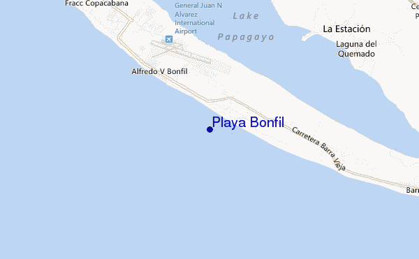 Playa Bonfil location map