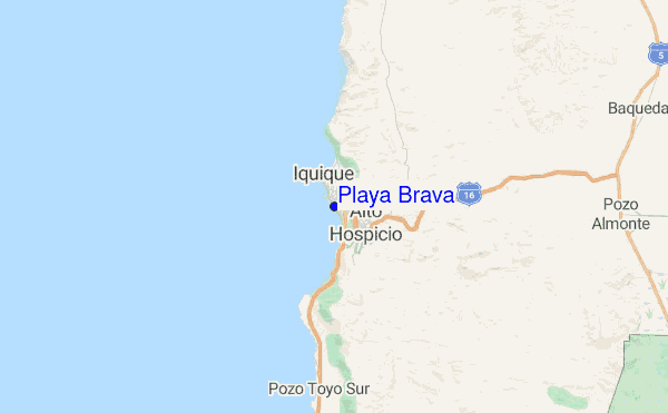 Playa Brava Location Map