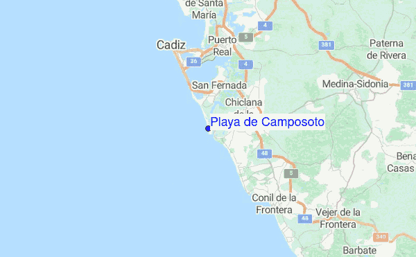 Playa de Camposoto Location Map