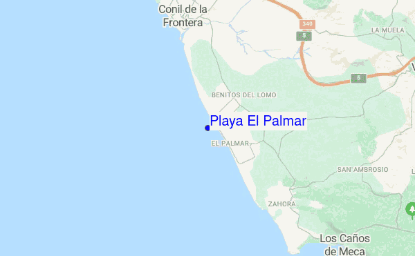 Playa El Palmar location map