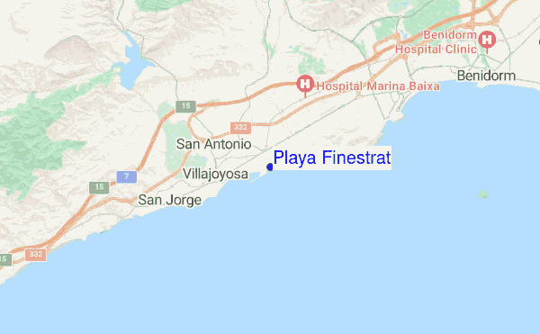 Playa Finestrat location map