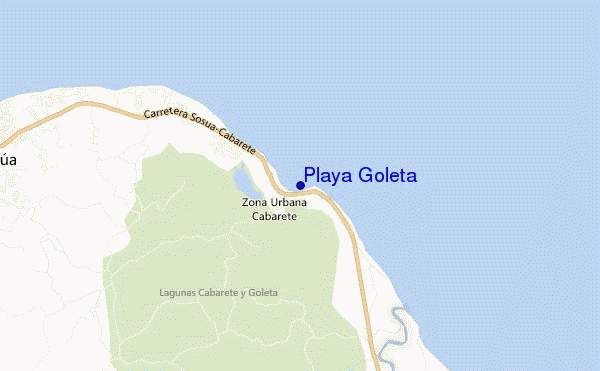 Playa Goleta location map