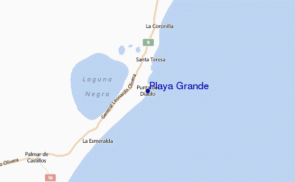 Playa Grande Tide Chart