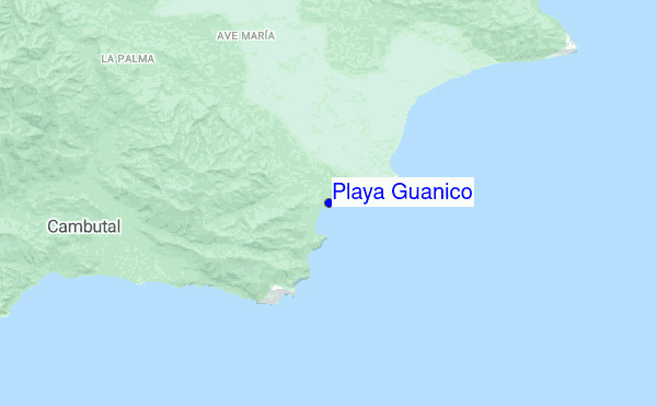 Playa Guanico location map