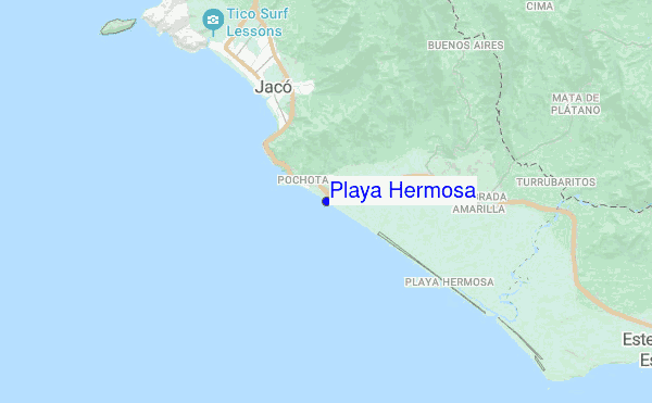 Playa Hermosa location map