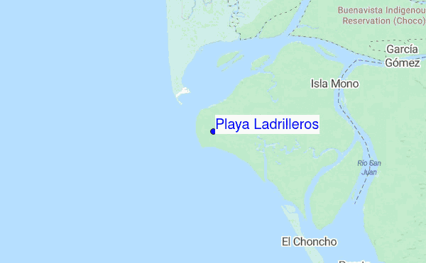 Playa Ladrilleros location map